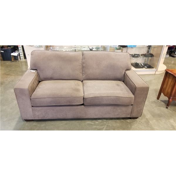 MODERN DARK GREY FABIRC HIDE A BED SOFA, GOOD CLEAN CONDITION