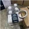 Image 2 : 4PC BATRHROOM ACCESSORY KIT, 2 TISSUE BOXES, SHOWER HOOKS AND NAPKIN RINGS