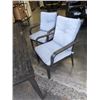 Image 2 : PATIO TABLE WITH 2 CHAIRS AND BENCH