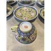 Image 2 : 6 EASTERN TEACUPS AND SAUCERS