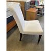 Image 2 : SET OF 4 WHITE DINING CHAIRS