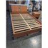 Image 2 : QUEENSIZE MODERN BEDFRAME, MADE IN DENMARK, WITH MATCHING NIGHT STAND