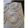 Image 8 : APPROX 67PC GOLDEN HORIZON MADE IN ENGLAND HAND DEOCRATED CHINA SET