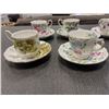 Image 2 : 7 WILD FLOWER OF THE MONTH CUPS AND SAUCERS