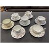 Image 1 : 7 CUPS AND SAUCERS ROYAL ALBERT, ROYAL CHEALSEA, HAMMERSLEY ETC