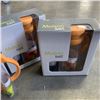 Image 2 : 3 OCEAN GLASSWARE ORANGE MAISON SET WITH GLASS PITCHER AND 4 GLASSES