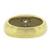Image 7 : MAZ 14k Yellow Gold 0.27 ctw Star Pave Set Diamond Cluster Textured Band Ring