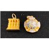 Image 1 : 18K PENDANT SET WITH DIAMONDS, 18K EGYPTIAN MOTIF PENDANT (3.9G TOTAL)