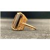 Image 2 : 14K LADIES RING SET WITH SMOKY QUARTZ (9.3G)