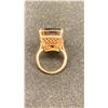 Image 3 : 14K LADIES RING SET WITH SMOKY QUARTZ (9.3G)