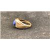 Image 1 : 10K MENS RING SET WITH SAPPHIRE AND DIAMONDS (4.8G)