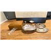 Image 1 : LARGE SILVERWARE COLLECTION; TWO CUTLERY SETS WITH WOODEN CASES, POTS, TRAYS, SERVING WARE AND MORE