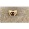 Image 1 : SILVER MENS RING WITH BLACK INLAY (6.8G)