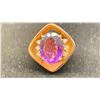 Image 1 : 14K LADIES RING SET WITH AMETHYST AND DIAMONDS (23.7G)