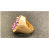 Image 2 : 14K LADIES RING SET WITH AMETHYST AND DIAMONDS (23.7G)