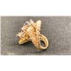 Image 2 : 14K LADIES RING SET WITH SAPPHIRES AND DIAMONDS (0.12CT, 9G)