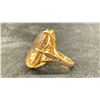 Image 2 : 14K LADIES RING SET WITH SMOKY QUARTZ (11.5G)