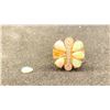 Image 1 : 14K LADIES RING SET WITH OPALS AND DIAMONDS (6.2G)