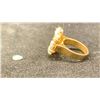 Image 2 : 14K LADIES RING SET WITH OPALS AND DIAMONDS (6.2G)