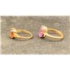 Image 2 : 14K LADIES RING SET WITH AMETHYST, 10K LADIES RING SET WITH OPAL (4.2G TOTAL)