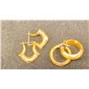 Image 2 : TWO PAIRS 14K HOOP EARRINGS (6.8G)
