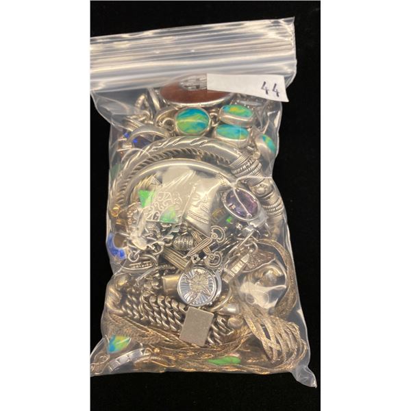 MISC JEWELRY (0.8G GOLD & 512G SILVER CONTENT)