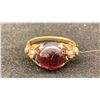 Image 1 : 14K LADIES RING SET WITH GARNET AND DIAMONDS (4.5G)