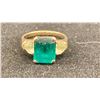 Image 1 : 14K LADIES RING SET WITH GREEN AND YELLOW STONES (3.2G)