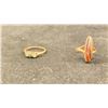 Image 1 : 10K LADIES RING SET WITH TIGERS EYE, 14K LADIES RING SET WITH EMERALD AND DIAMONDS (0.1CT, 4.1G