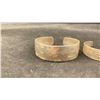 Image 2 : THREE WEST COAST FIRST NATIONS SILVER BANGLES (62G)