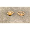 Image 1 : 10K LADIES RING SET WITH CITRINE, 10K LADIES RING SET WITH WHITE STONES (4G TOTAL)