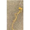 Image 3 : 10K CHAIN (18"), 10K BRACELET (7"), PAIR 10K DROP EARRINGS, PAIR 14K CORAL EARRINGS (5.1G TOTAL)