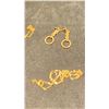 Image 4 : 10K CHAIN (18"), 10K BRACELET (7"), PAIR 10K DROP EARRINGS, PAIR 14K CORAL EARRINGS (5.1G TOTAL)