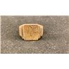 Image 1 : SILVER MENS SIGNET RING (10.6G)