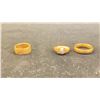 Image 1 : 3 GOLD RINGS; 1 14K 6G, 2 10K 8G