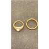 Image 3 : 3 GOLD RINGS; 1 14K 6G, 2 10K 8G