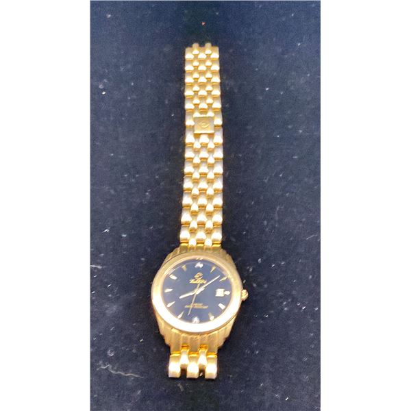 GOLD PLATED ELGIN WATCH REQUIRES SERVICE, MISSING PIN