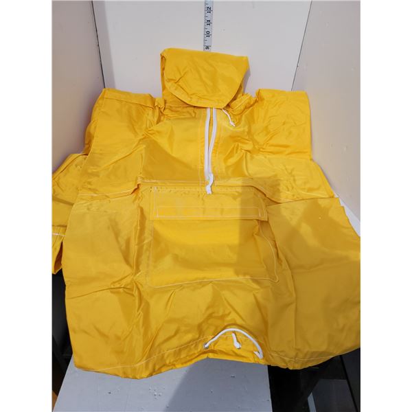 New Mens Large Yellow Work Rain Suit 2 pc