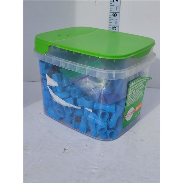 Large Lot of Blue Wire Connector Caps