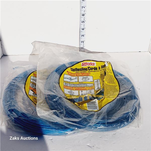 Lot Of Vinyl Covered Clothesline