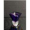 Image 3 : Vintage Hand Painted Murano Glass Pyramid Perfume Bottle