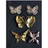 Image 2 : Lot of 5 Very Nice Butterfly Broches