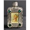 Image 1 : Hard to Find Amazing 1930's Scherk Renaissance Perfume Bottle with Metal Filigree Work and Jewels
