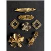 Image 2 : Lot of  7 Rhinestone Brooches/Pins