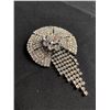 Image 2 : Stunning Vintage Large Rhinestone Brooch.