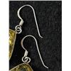 Image 3 : Nice PairofSterling & Amber Square Earrings