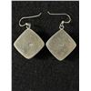 Image 4 : Nice PairofSterling & Amber Square Earrings