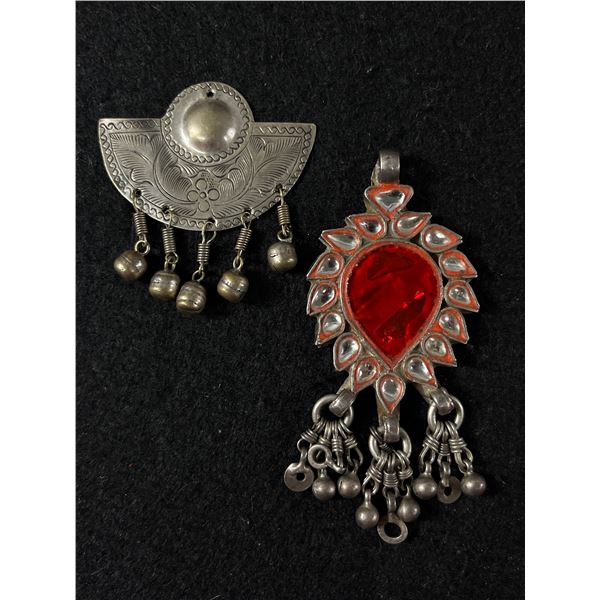 2 Pieces of Persian Silver Jewelry
