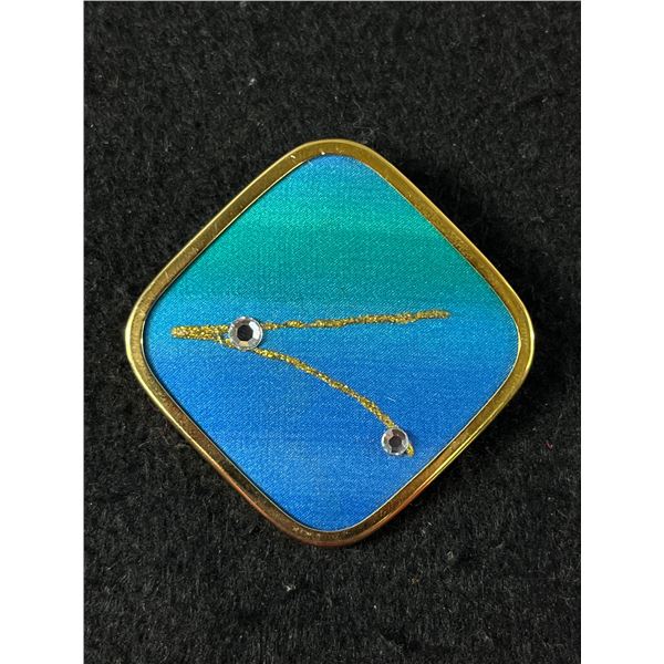 Signed German Abstract Brooch by "UHLIG"
