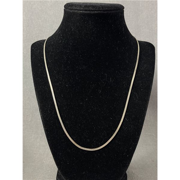 Superb Quality Sterling Silver Bone Necklace 20" L